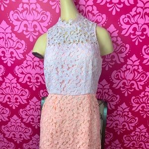 Slate and Willow color block lace dress size Small